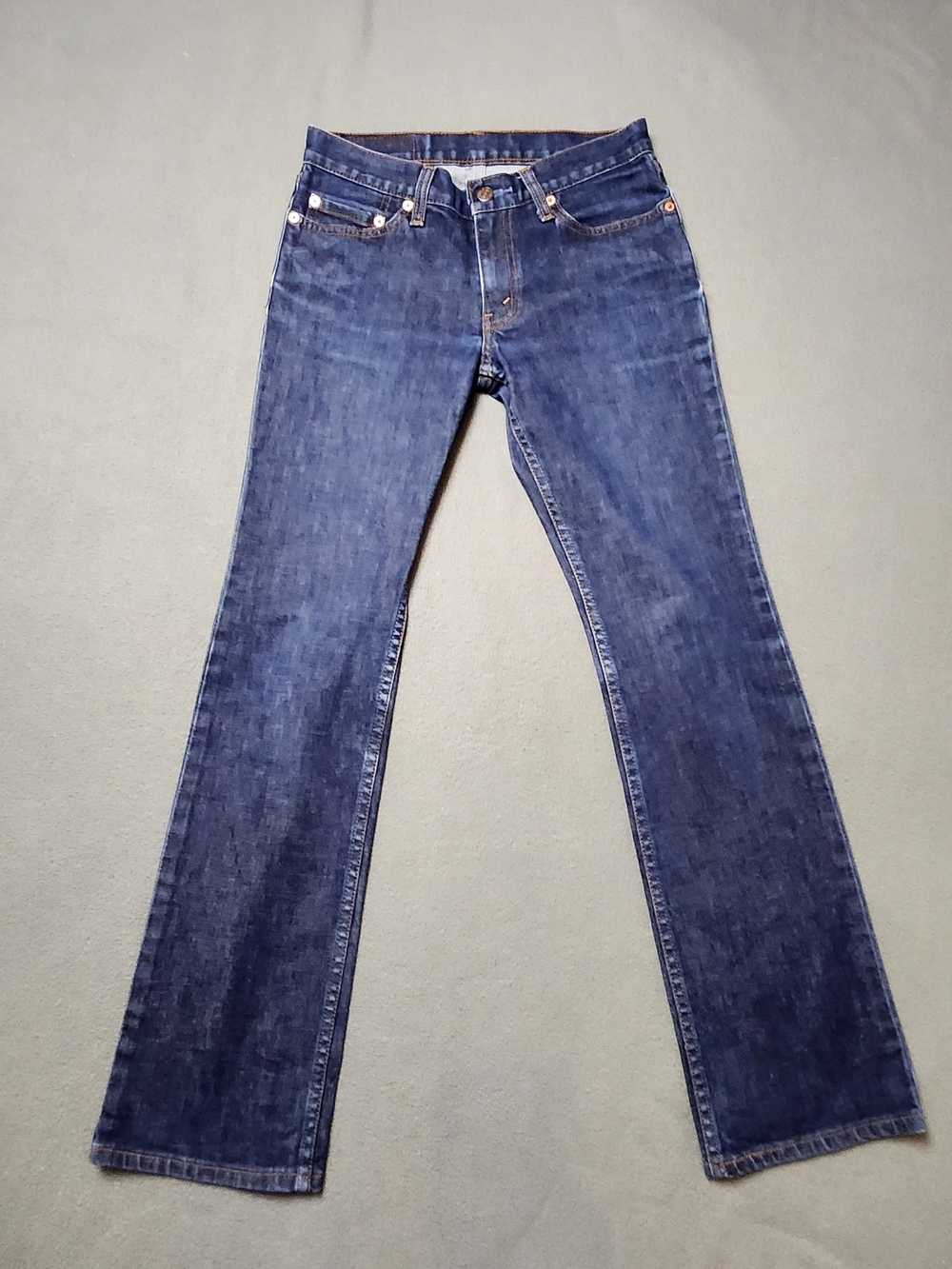 Levi's 599 Women's Jeans Size 28 Straight Regular Fit Stretch Made in Korea